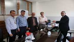 رییس بهداری نیروی انتظامی استان فارس از مدیر  ، مسئول حراست و نماینده حقوقی این مرکز تقدیر کرد 